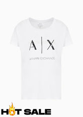 T-Shirt Women White Armani Exchange Camiseta